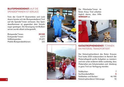 Leistungsbericht 2020 Rotes Kreuz Tirol