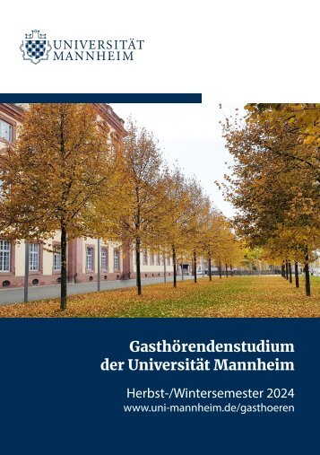 Gasthörer- und Seniorenstudium FSS 2024