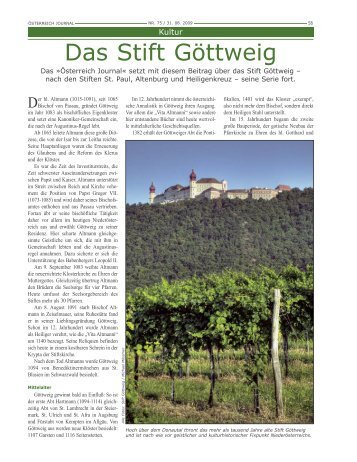 Das Stift Göttweig - Österreich Journal