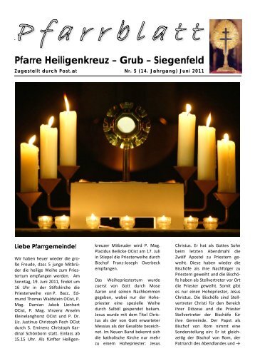 Pfarre Heiligenkreuz – Grub – Siegenfeld - Stiftspfarre Heiligenkreuz