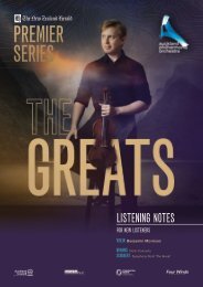 APO Livestream - The New Zealand Herald Premier Series: The Greats - Listening Notes: New Listener