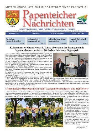 Papenteicher Nachrichten Juli Ausgabe 2021