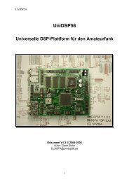 UniDSP56 Universelle DSP-Plattform für den Amateurfunk