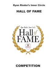 Hall of Fame Shortlist Booklet 
