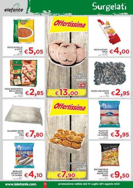 Volantino Elefante Cash&Carry dal 19 Luglio al 1° Agosto