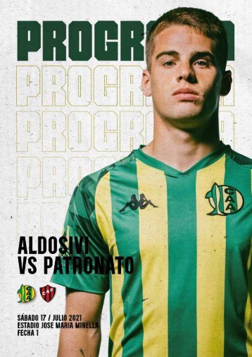 Fecha 1: Aldosivi vs. Patronato