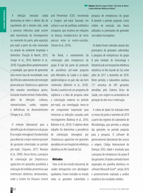 Revista Newslab Edição 166