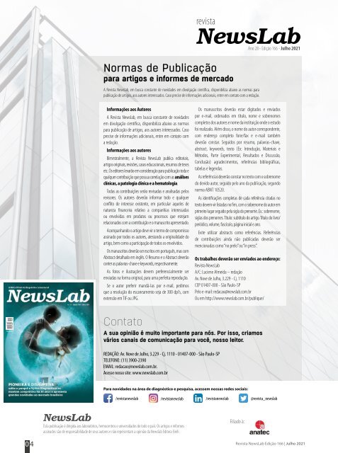 Revista Newslab Edição 166