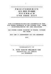Peuerbacher Priester - Pfarre Peuerbach - Diözese Linz