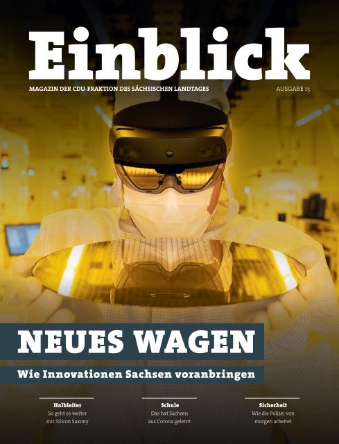 CDU-Magazin Einblick (Ausgabe 13) - Thema: Innovation
