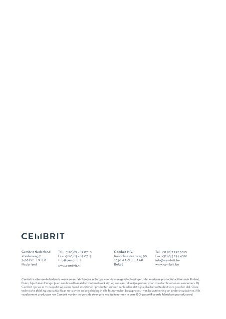 Brochure Cembrit Facade System