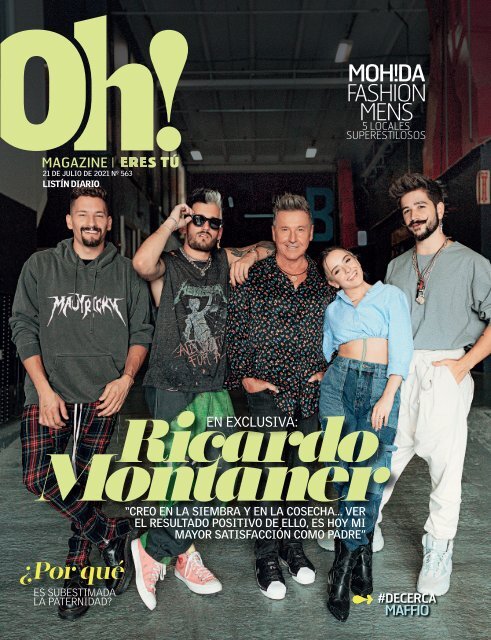 Oh Magazine Portada Ricardo Montaner Julio 2021