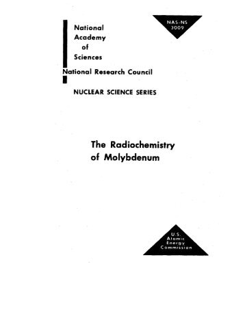 THE RADIOCHEMISTRY OF MOLYBDENUM