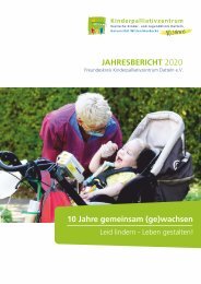 Jahresbericht 2020 vom Freundeskreis Kinderpalliativzentrum Datteln e.V.