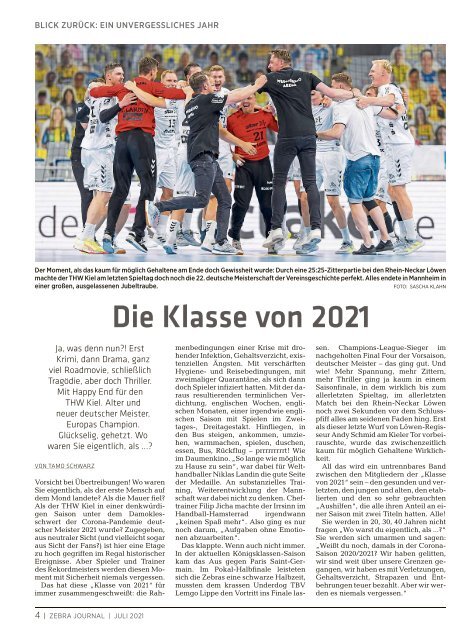 ZEBRA Journal - Der große Saisonrückblick 2020/2021