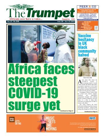 The Trumpet Newspaper Issue 548 (June 30 - July 13 2021)