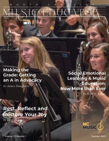 North Carolina Music Educator Journal Summer 2021