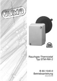 Rauchgas-Thermostat Typ STM-RW-2 B 60.1540.0 Betriebsanleitung