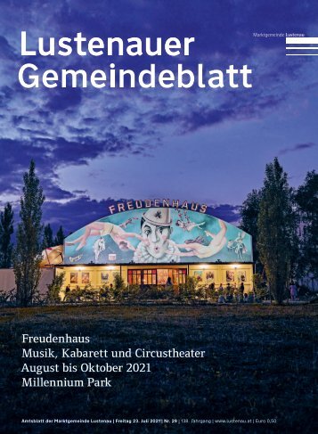 Lustenauer Gemeindeblatt Nr. 29 | Freitag 23. Juli 2021