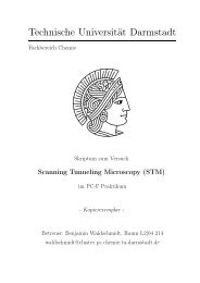 Skript - Fachbereich Chemie - Technische Universität Darmstadt