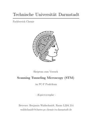 Skript - Fachbereich Chemie - Technische Universität Darmstadt