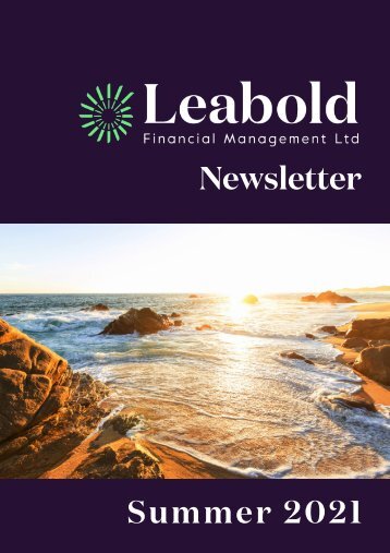 Leabold Summer Newsletter