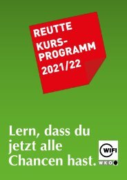 WIFI Reutte Kursprogramm 2021/22