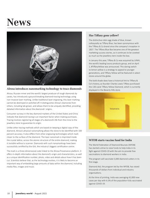 Jewellery World Magazine - August 2021