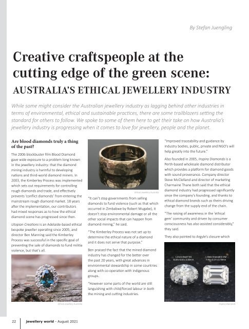Jewellery World Magazine - August 2021
