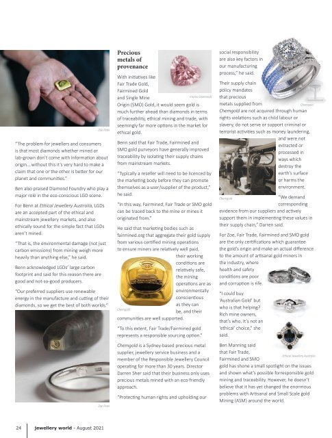 Jewellery World Magazine - August 2021