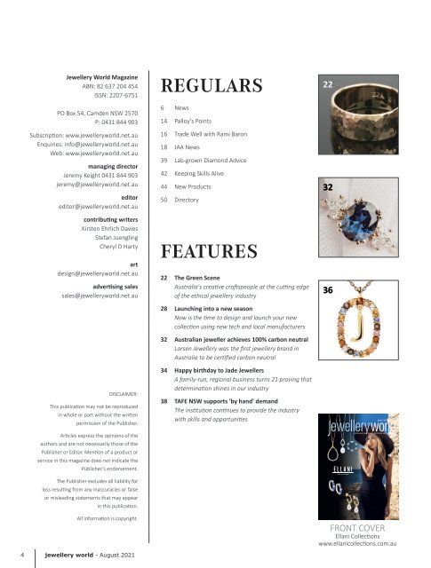 Jewellery World Magazine - August 2021