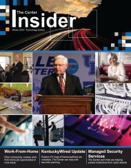 Center Insider: 2019 Technology