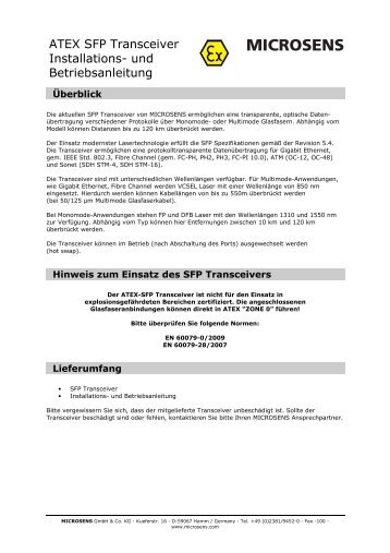 Handbuch MS100510D-ATX - Microsens