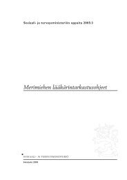 Merimiehen lääkärintarkastusohjeet - Sosiaali- ja terveysministeriö