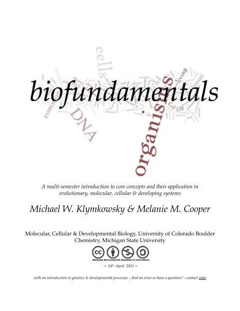 Biofundamentals 2.0, 2015