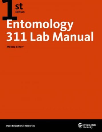 Entomology 311 Lab Manual - 1st Edition, 2019