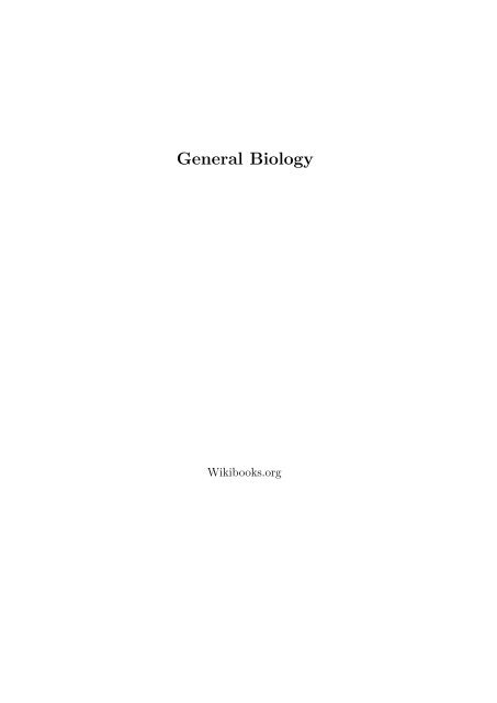 General Biology, 2015