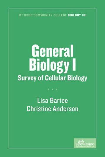 General Biology I Survey of Cellular Biology, 2018