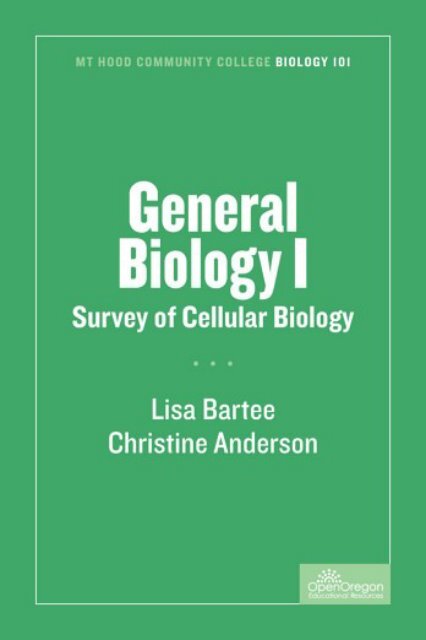 General Biology I Survey of Cellular Biology, 2018