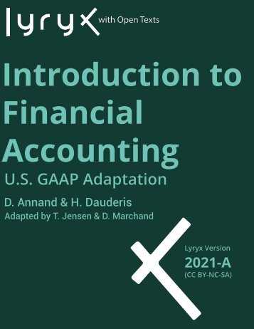 Introduction to Financial Accounting- U.S. GAAP Adaptation, 2019