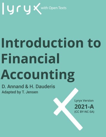 Introduction to Financial Accounting, 2021