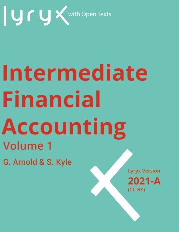 Intermediate Financial Accounting Volume 1, 2021