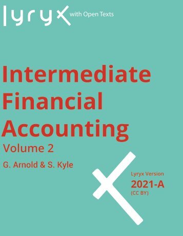 Intermediate Financial Accounting Volume 2, 2021