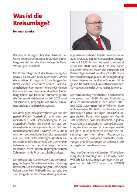 SPD Halstenbek – Informationen und Meinungen – September 2021