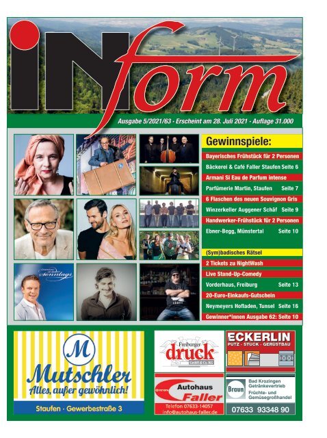 INform Ausgabe 5 in 2021 · 28. Juli