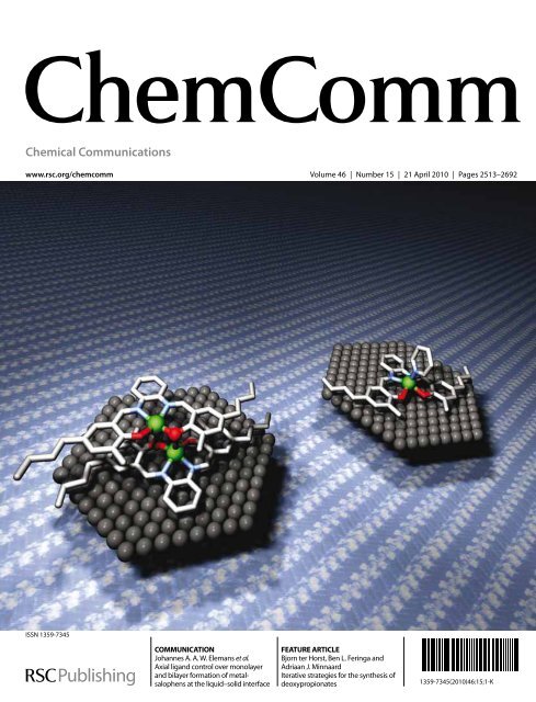 Axial ligand control over monolayer and bilayer formation of metal ...