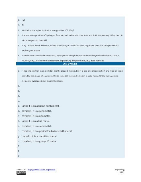 General Chemistry Principles, Patterns, and Applications, 2011