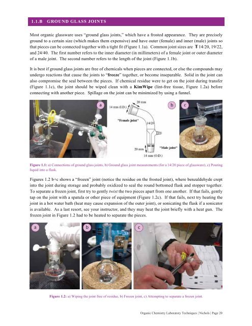 Organic Chemistry Laboratory Techniques, 2016a