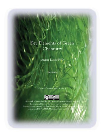 Key Elements of Green Chemistry, 2018a