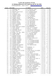 14. Halbmarathon 2006 - LSG Saarlouis